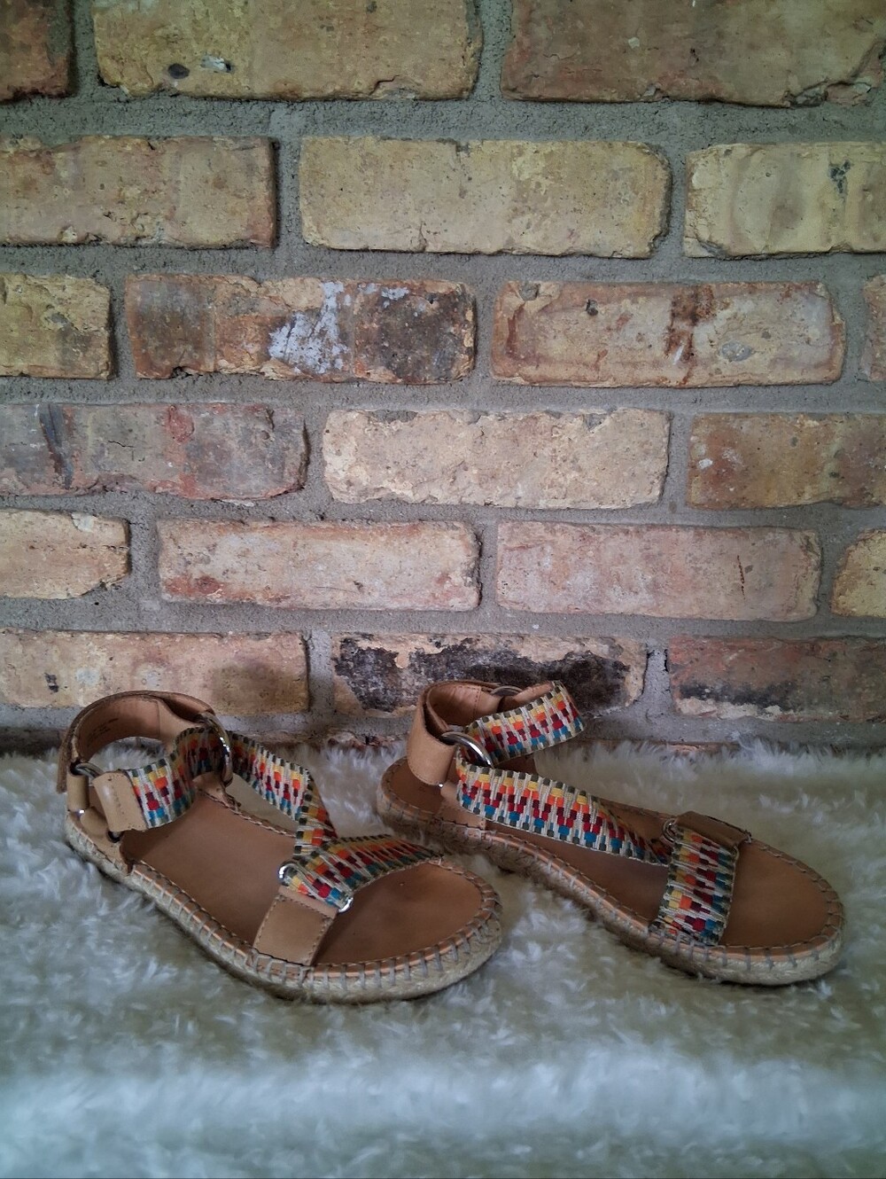 FRYE & CO KOLE ASYMMETRICAL ESPADRILLE SANDALS SIZE 7.5M - Picture 2 of 9
